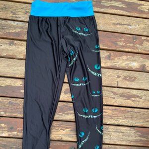 Black Leggings with Eyes and Smiles